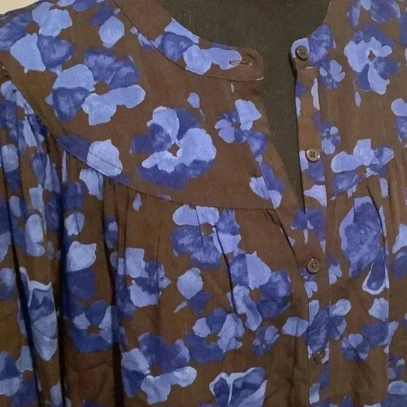 A New Day Floral Button Front Top Sz Small NWOT - Picture 8 of 8